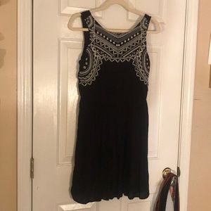 detailed black dress